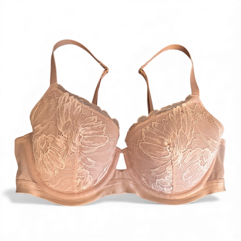 Soma Intimates Lightly Lined Perfect Coverage Underwire Bra with Lace 34D 78884